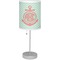 Chevron & Anchor Drum Lampshade with base included