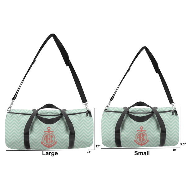 Chevron & Anchor Duffle Bag Small and Large