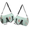 Chevron & Anchor Duffle bag small front and back sides