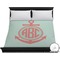 Chevron & Anchor Duvet Cover - King (Personalized)