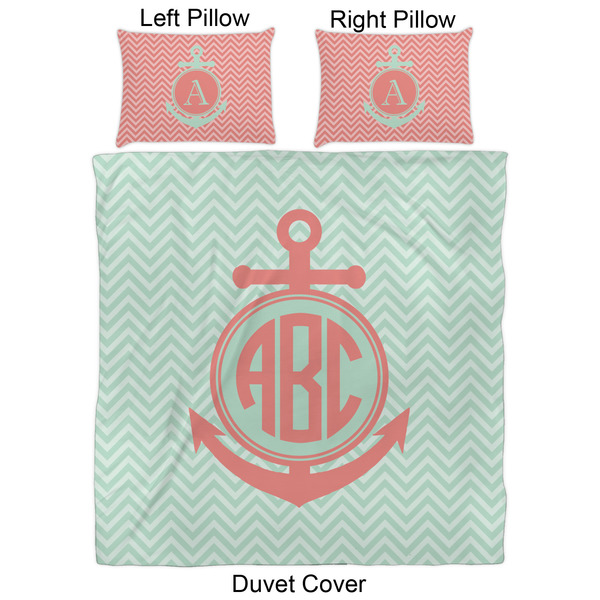 Chevron & Anchor Duvet Cover Set - Queen - Approval