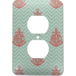 Chevron & Anchor Electric Outlet Plate (Personalized)