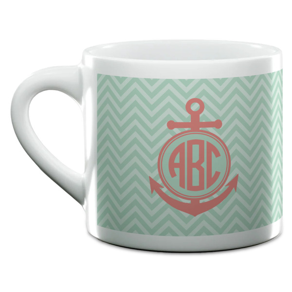 Chevron & Anchor Espresso Cup - 6oz (Double Shot) (MAIN)
