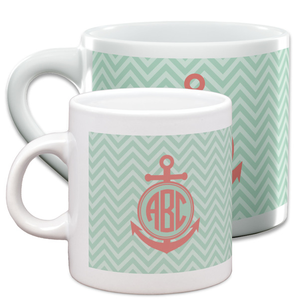 Chevron & Anchor Espresso Mugs - Main Parent