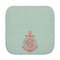 Chevron & Anchor Face Cloth-Rounded Corners