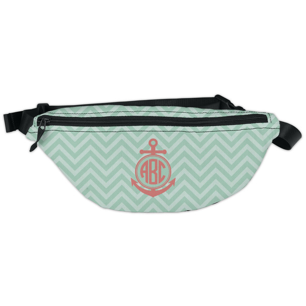 Custom Chevron & Anchor Fanny Pack - Classic Style (Personalized)