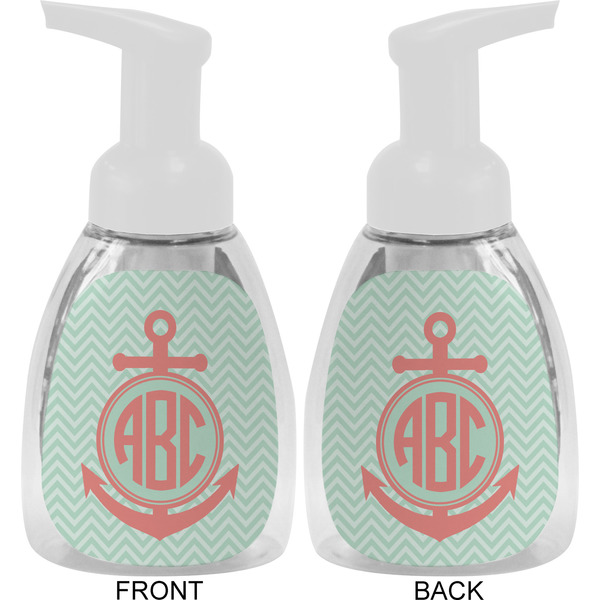 Chevron & Anchor Foam Soap Bottle Approval - White