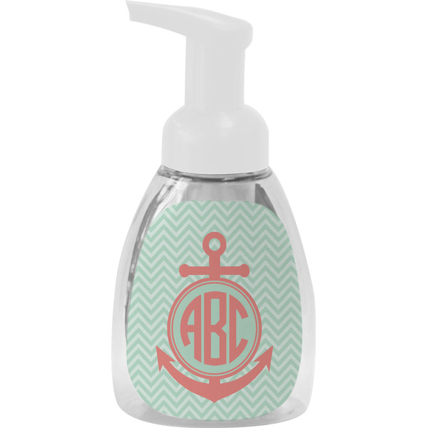 Custom Chevron & Anchor Foam Soap Bottle (Personalized)