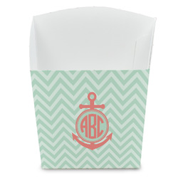 Chevron & Anchor French Fry Favor Boxes (Personalized)