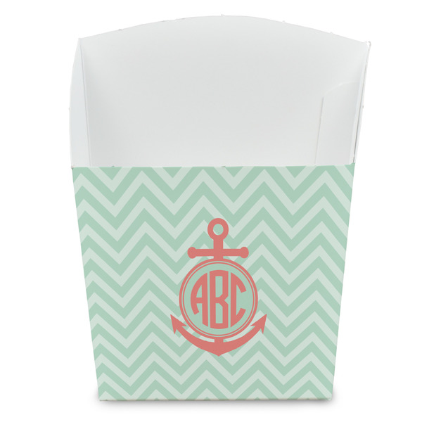 Custom Chevron & Anchor French Fry Favor Boxes (Personalized)