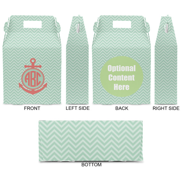 Chevron & Anchor Gable Favor Box - Approval