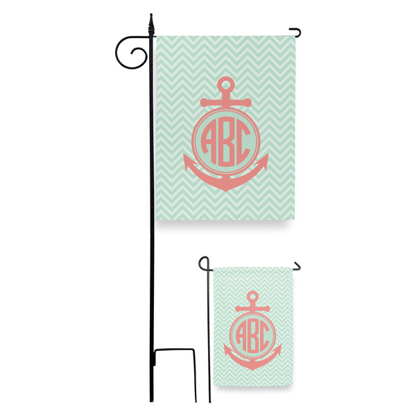 Chevron & Anchor Garden Flag - PARENT/MAIN