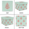 Chevron & Anchor Gift Boxes with Lid - Canvas Wrapped - Large - Approval