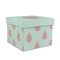Chevron & Anchor Gift Boxes with Lid - Canvas Wrapped - Medium - Front/Main