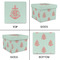 Chevron & Anchor Gift Boxes with Lid - Canvas Wrapped - Small - Approval