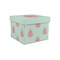 Chevron & Anchor Gift Boxes with Lid - Canvas Wrapped - Small - Front/Main