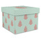 Chevron & Anchor Gift Boxes with Lid - Canvas Wrapped - X-Large - Front/Main