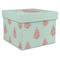 Chevron & Anchor Gift Box with Lid - Canvas Wrapped - XX-Large (Personalized)