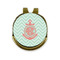 Chevron & Anchor Golf Ball Marker - Hat Clip - Gold