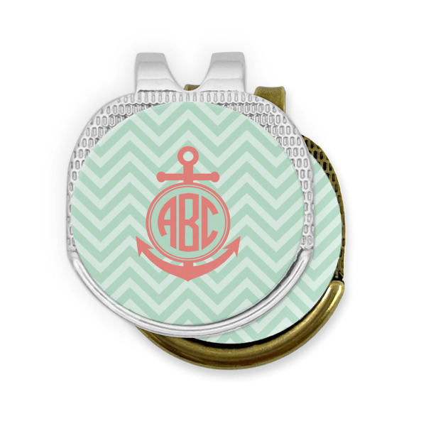 Chevron & Anchor Golf Ball Marker Hat Clip - PARENT/MAIN