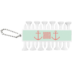 Chevron & Anchor Golf Tees & Ball Markers Set (Personalized)