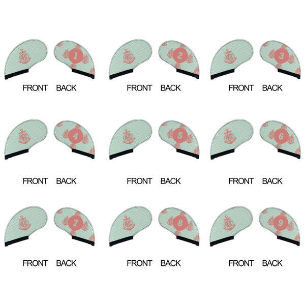 Chevron & Anchor Golf Club Covers - APPROVAL (set of 9)