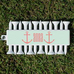 Chevron & Anchor Golf Tees & Ball Markers Set (Personalized)