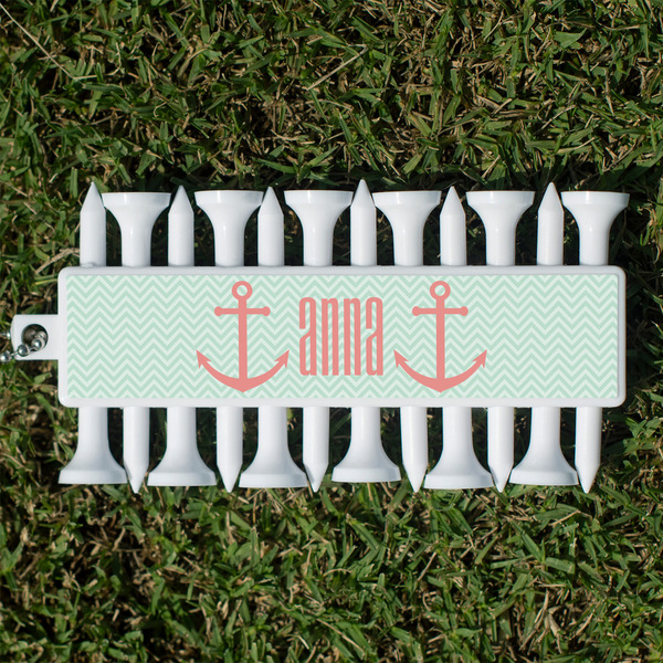 Custom Chevron & Anchor Golf Tees & Ball Markers Set (Personalized)