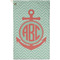 Chevron & Anchor Golf Towel (Personalized) - APPROVAL (Small Full Print)