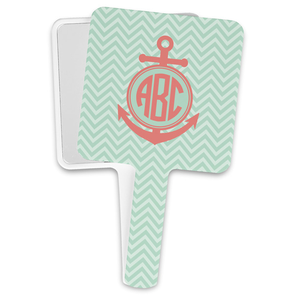 Custom Chevron & Anchor Hand Mirror (Personalized)