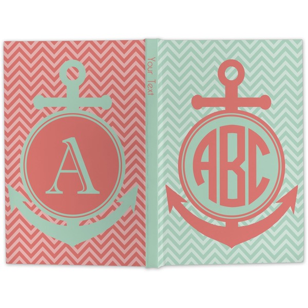 Chevron & Anchor Hard Cover Journal - Apvl