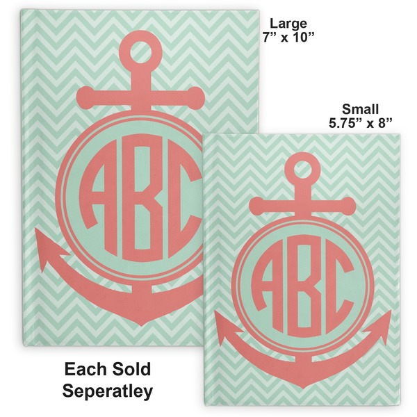 Chevron & Anchor Hard Cover Journal - Compare