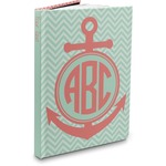 Chevron & Anchor Hardbound Journal - 7.25" x 10" (Personalized)