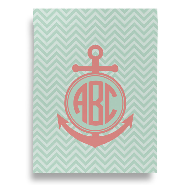 Chevron & Anchor House Flags - Single Sided - FRONT