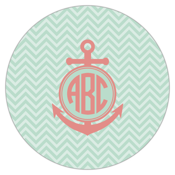 Chevron & Anchor Icing Circle - Large - Single