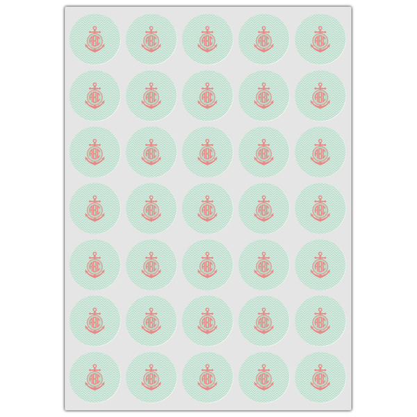Chevron & Anchor Icing Circle - XSmall - Set of 35