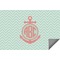 Chevron & Anchor Indoor / Outdoor Rug - 3'x5' (Personalized)