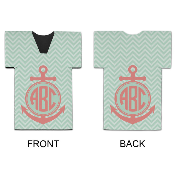 Chevron & Anchor Jersey Bottle Cooler - APPROVAL