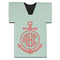 Chevron & Anchor Jersey Bottle Cooler (Personalized)