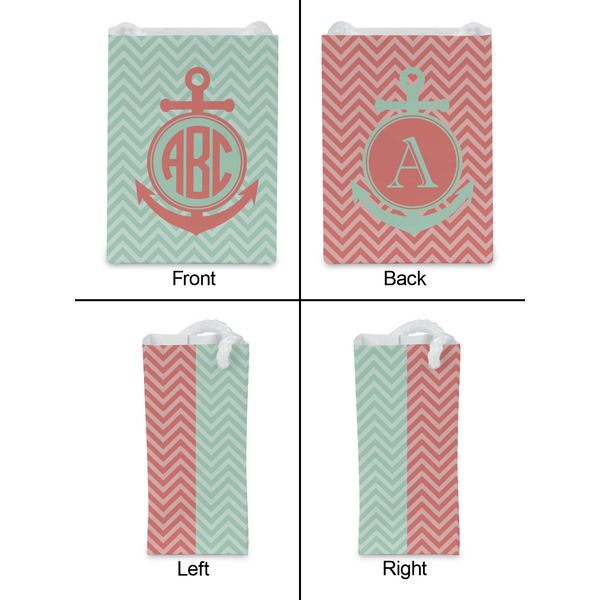 Chevron & Anchor Jewelry Gift Bag - Gloss - Approval