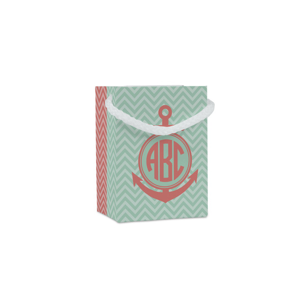 Custom Chevron & Anchor Jewelry Gift Bags (Personalized)
