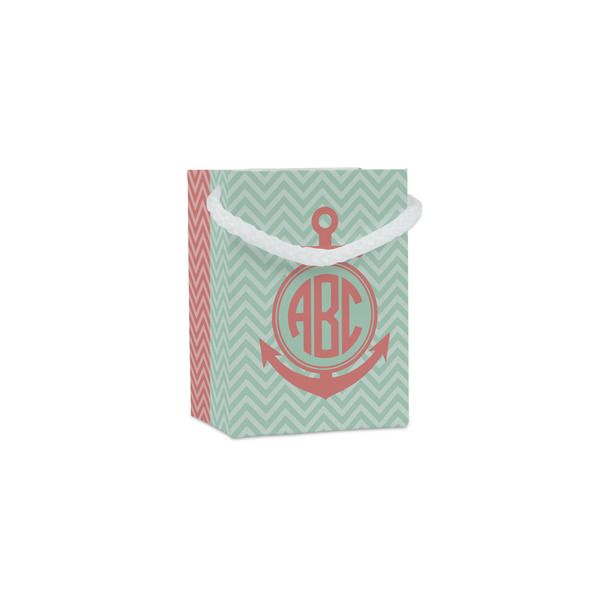 Custom Chevron & Anchor Jewelry Gift Bags - Matte (Personalized)