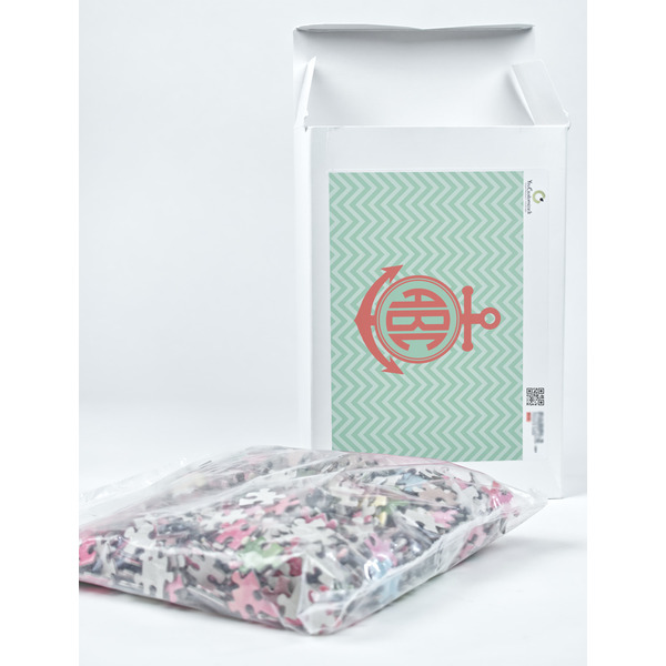 Chevron & Anchor Jigsaw Puzzle 1014 Piece - Box