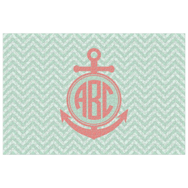 Custom Chevron & Anchor Jigsaw Puzzle - 1000-piece (Personalized)
