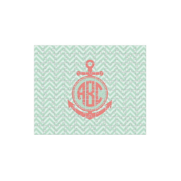 Custom Chevron & Anchor 110 pc Jigsaw Puzzle (Personalized)