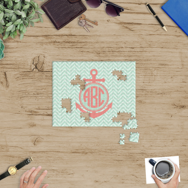 Chevron & Anchor Jigsaw Puzzle 252 Piece - In Context