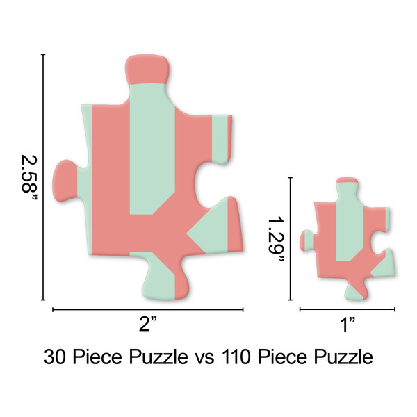 Chevron & Anchor Jigsaw Puzzle - Piece Comparison