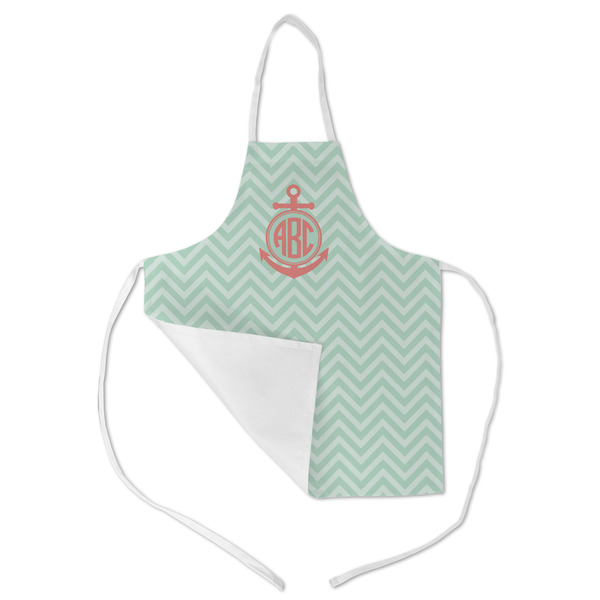 Chevron & Anchor Kid's Aprons - Medium - Main (med/lrg)