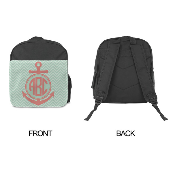 Chevron & Anchor Kid's Backpack - Approval