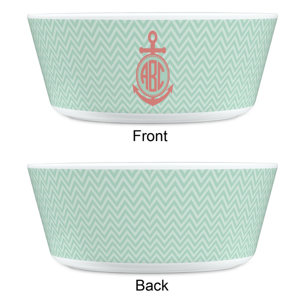 Chevron & Anchor Kids Bowls - APPROVAL